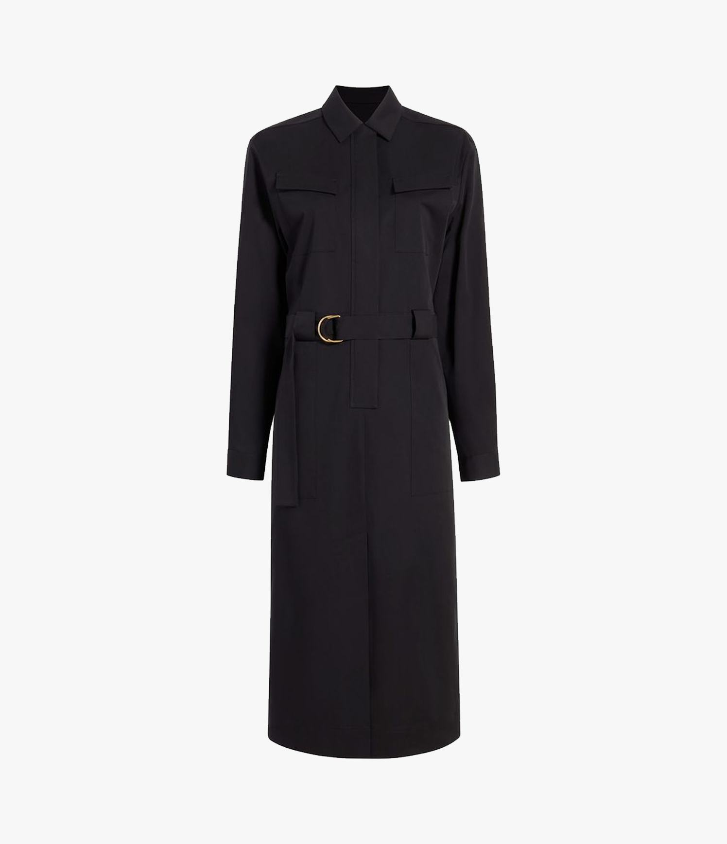 Women | Belted Utility Dress | Black