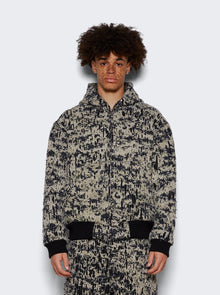 Men | Givenchy | Lined Denim Hoodie | Beige & Black