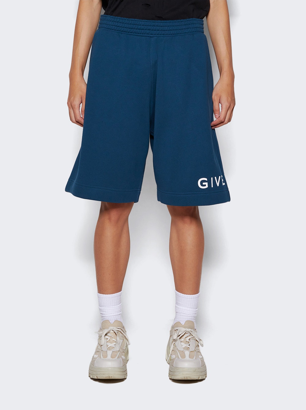 Men | Givenchy | Boxy Fit Shorts | Oil Blue