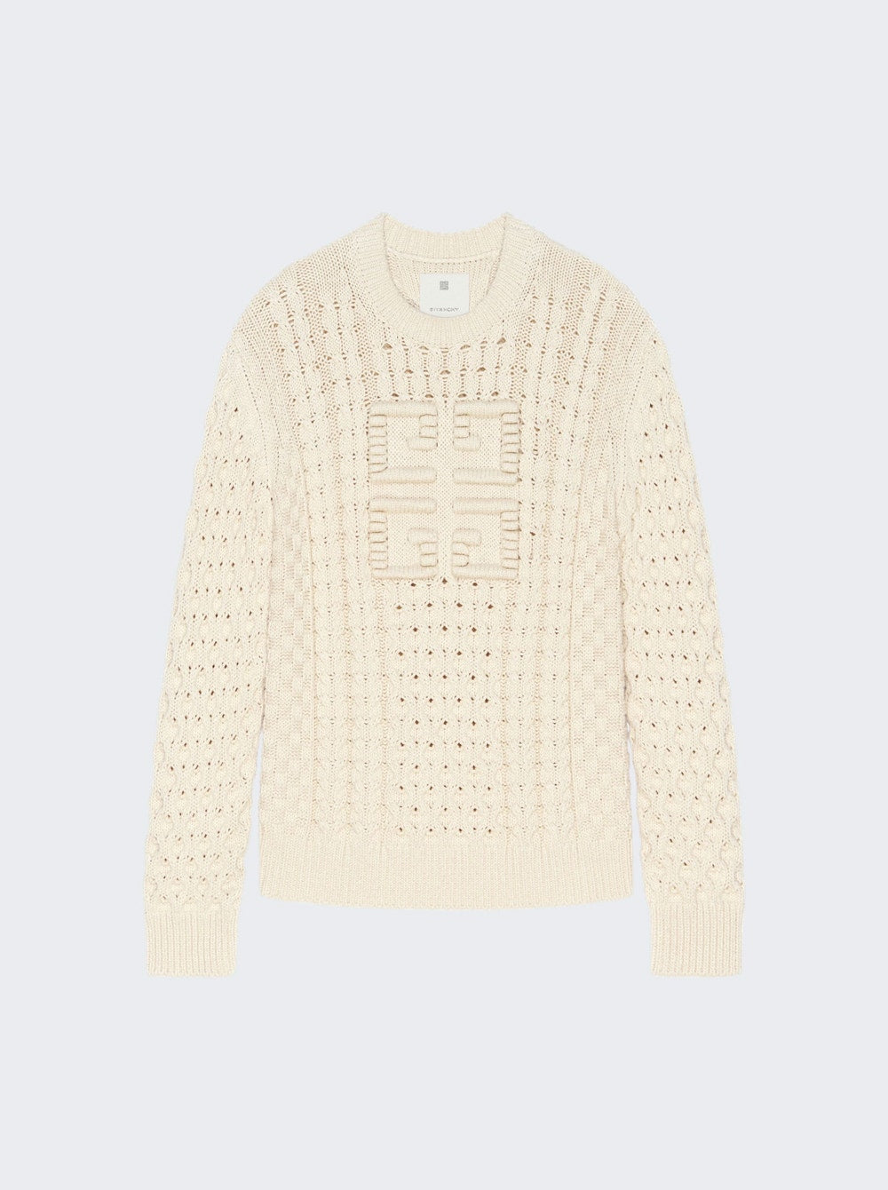 Men | Givenchy | 4g Cable-knit Sweater Cream | Ivory