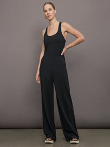 Bandier | Lenox Knit Jumpsuit | Black