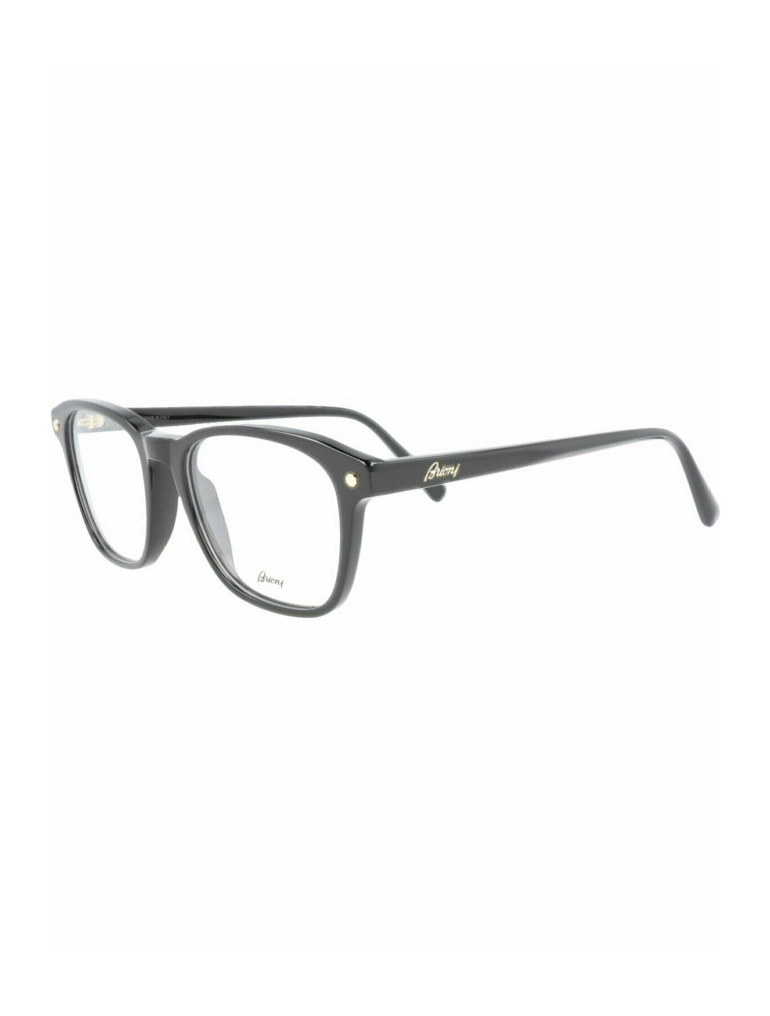 Brioni Square Acetate Optical Frames | Black