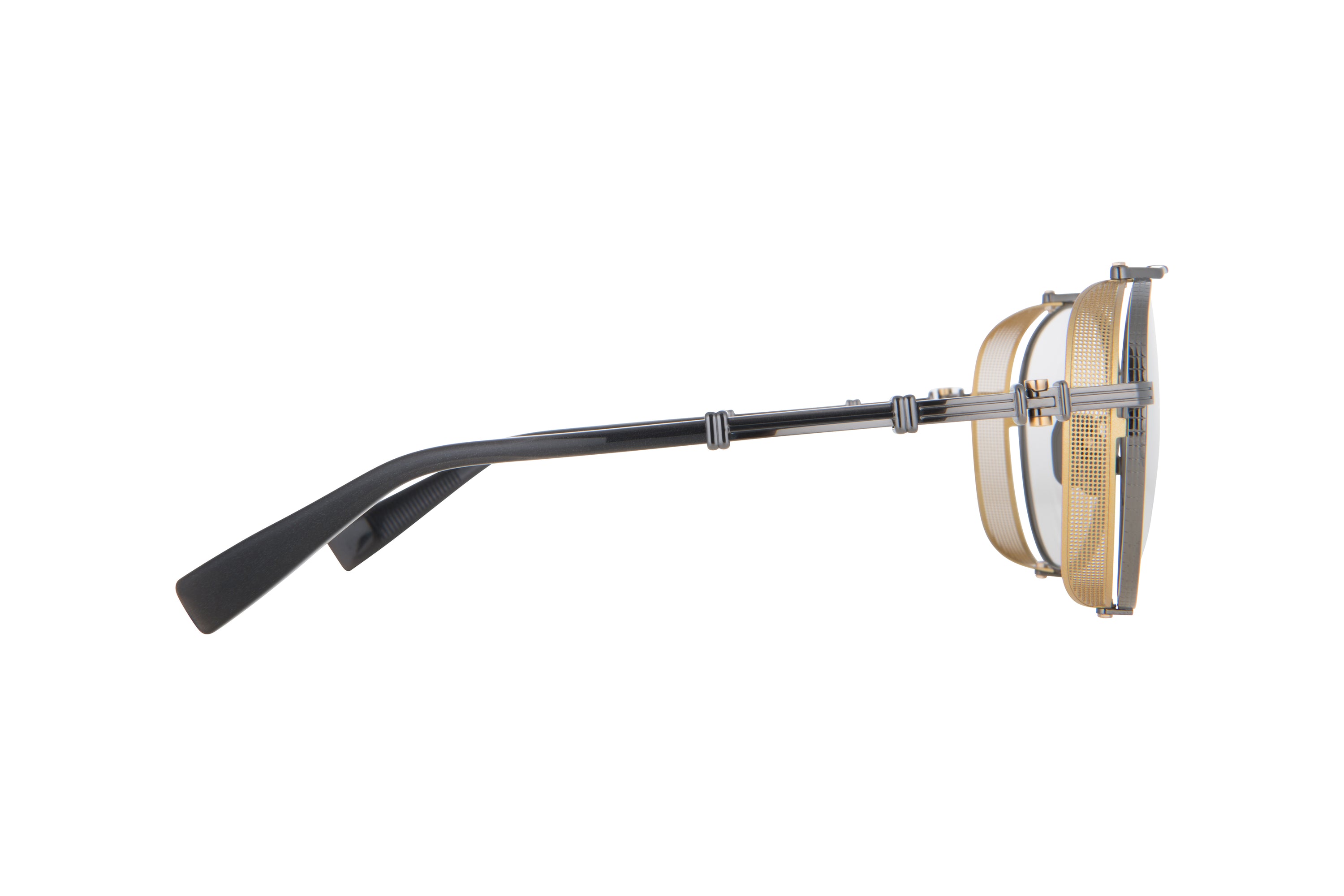 Unisex | Brigade - II Optical | Black Rhodium - Gold | Clear