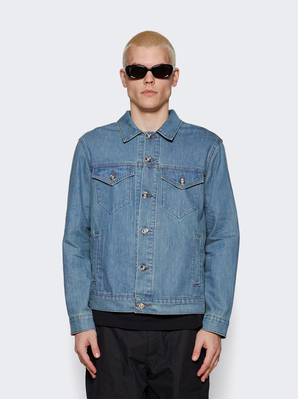 Men | Seventh Heaven | Denim Cross Jacket | Blue