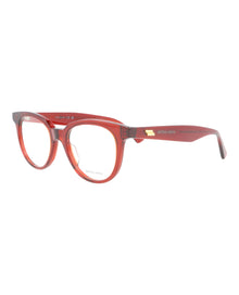 Bottega Veneta Round Acetate Optical Frames | Burgundy