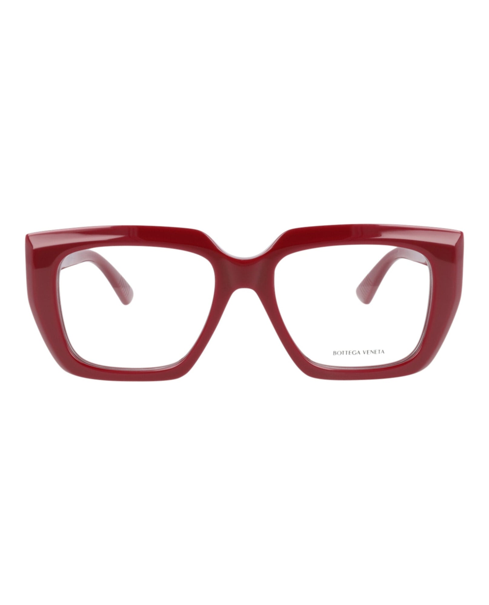 Bottega Veneta Square Acetate Optical Frames | Burgundy