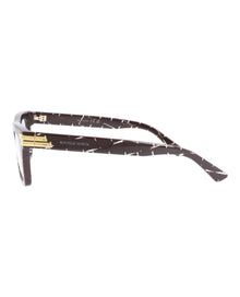 Bottega Veneta Square Acetate Optical Frames | Burgundy