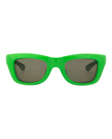 Bottega Veneta Square Injection Sunglasses | Green