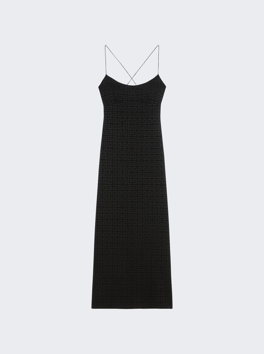 Women | Givenchy | 4g Jacquard Long Slip Dress | Black