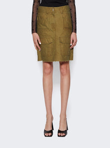Women | Givenchy | Cargo Skirt | Olive Green