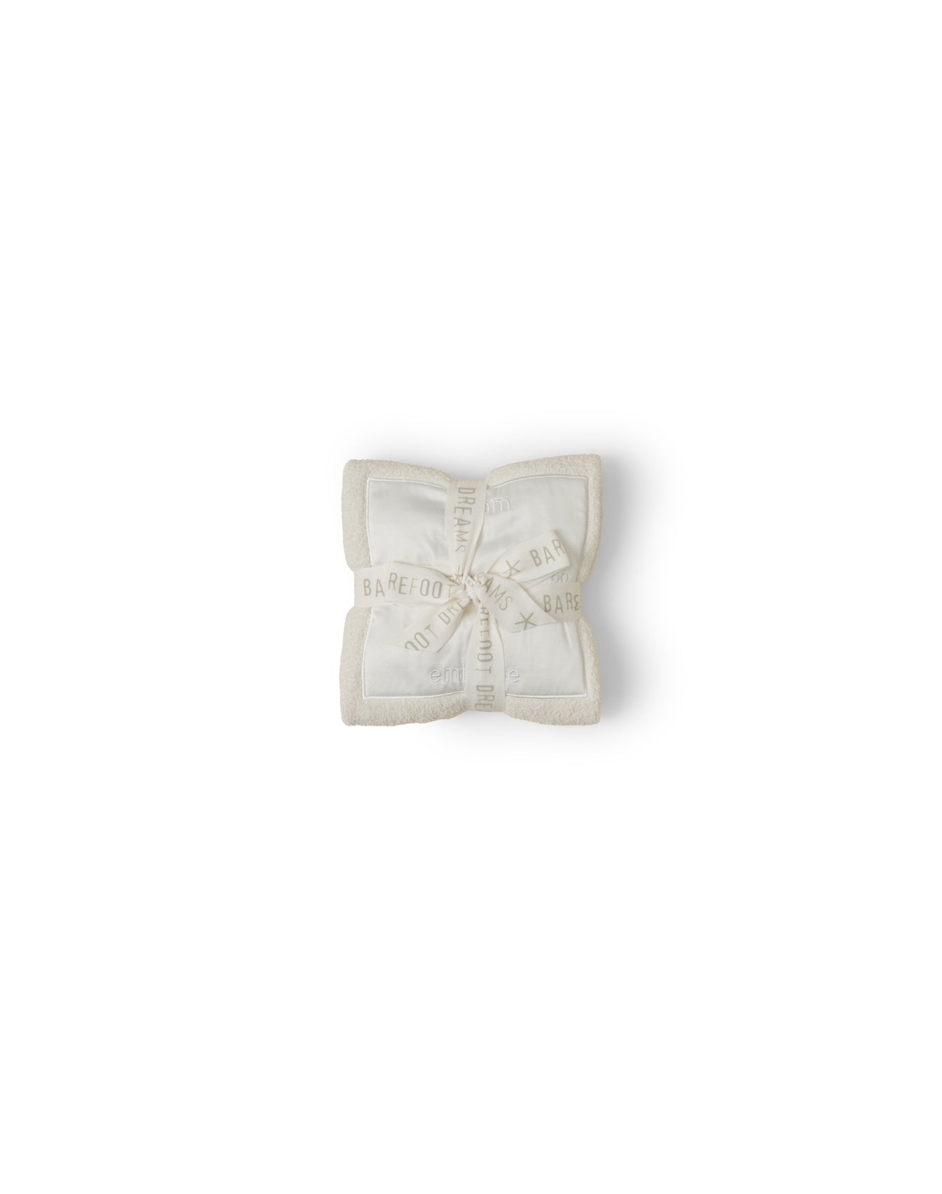Baby | CozychicSatin Trim Receiving Blanket 30" X 30" | Cream