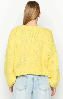 Bad Habits Knit Cardigan | Yellow