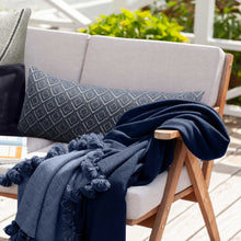 Bali Throw | Navy/Denim Blue