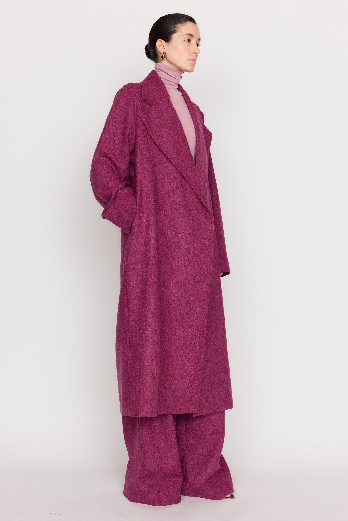 Josephine Coat | Pink Tweed