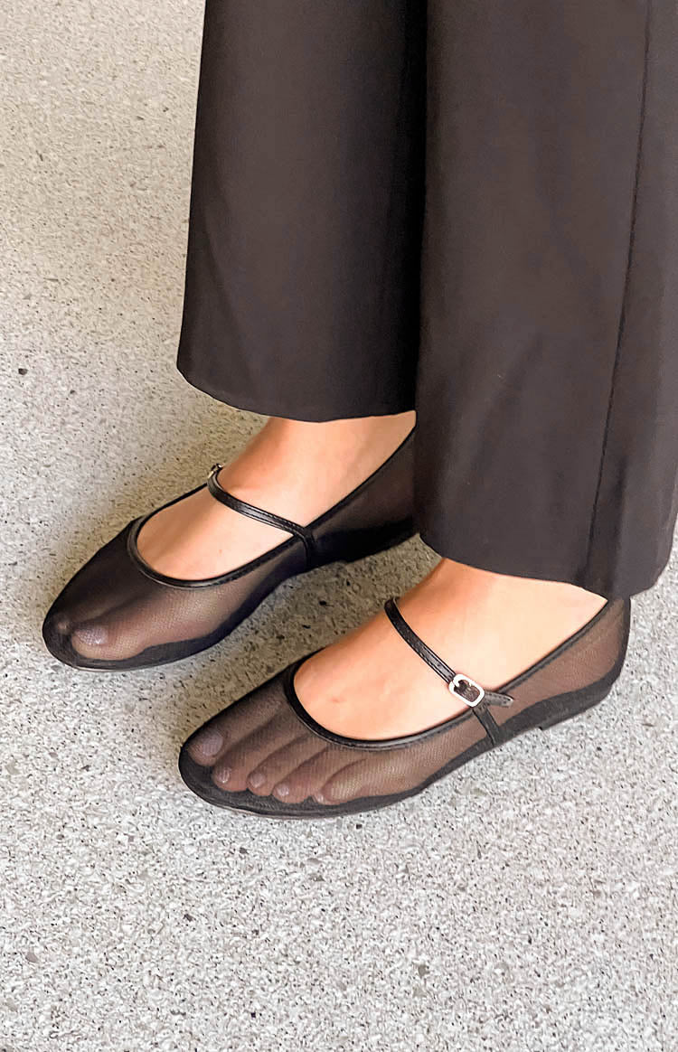 Billini Gilda Mesh Ballet Flats | Black