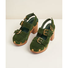 Birdie Suede Platform Clog | Moss