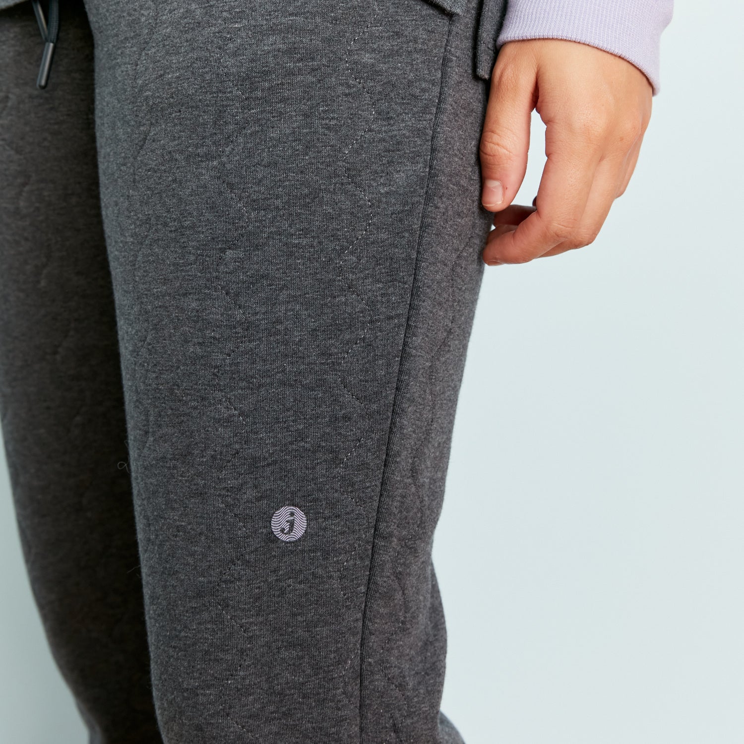 Insulated Double-Fleece Quilted Pants | Charcoal Heather