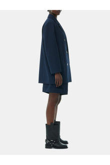 Blue Light Oversized Blazer | Sky Captain
