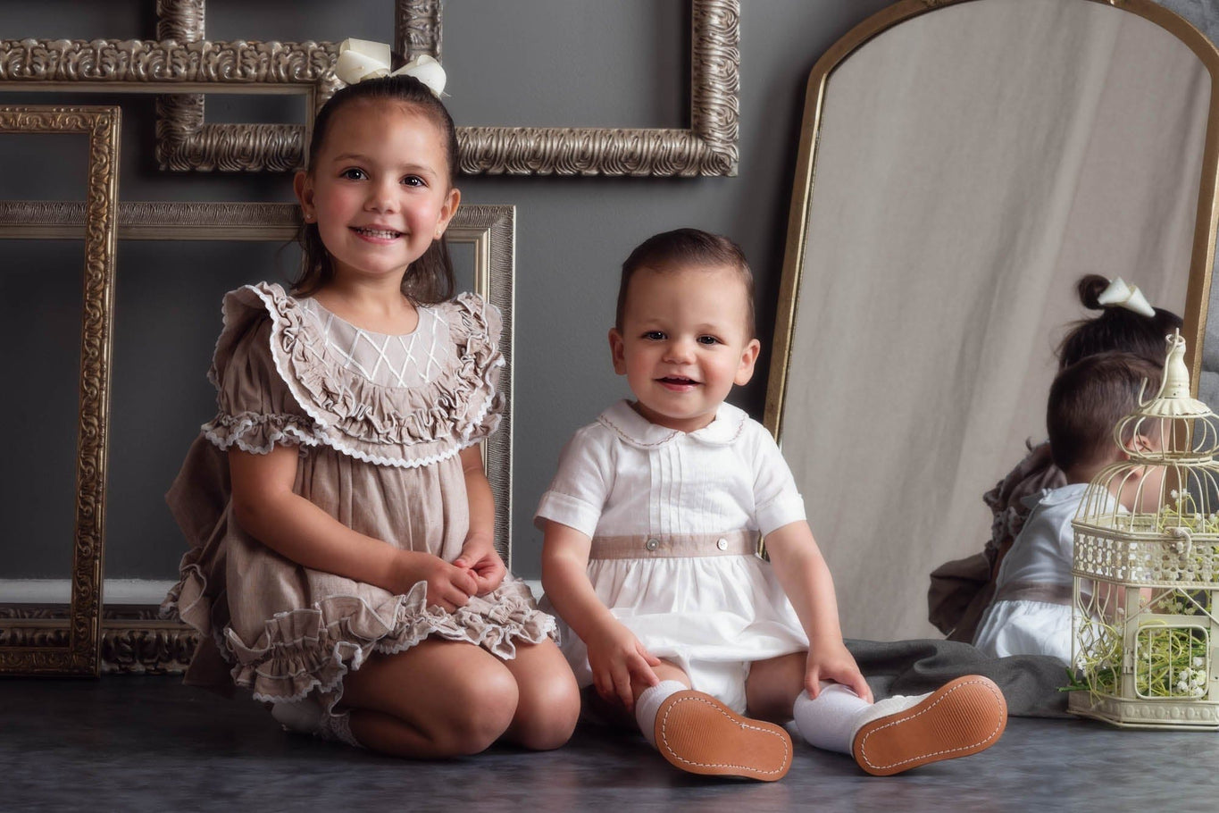 Boy | Ashton Linen Romper | White