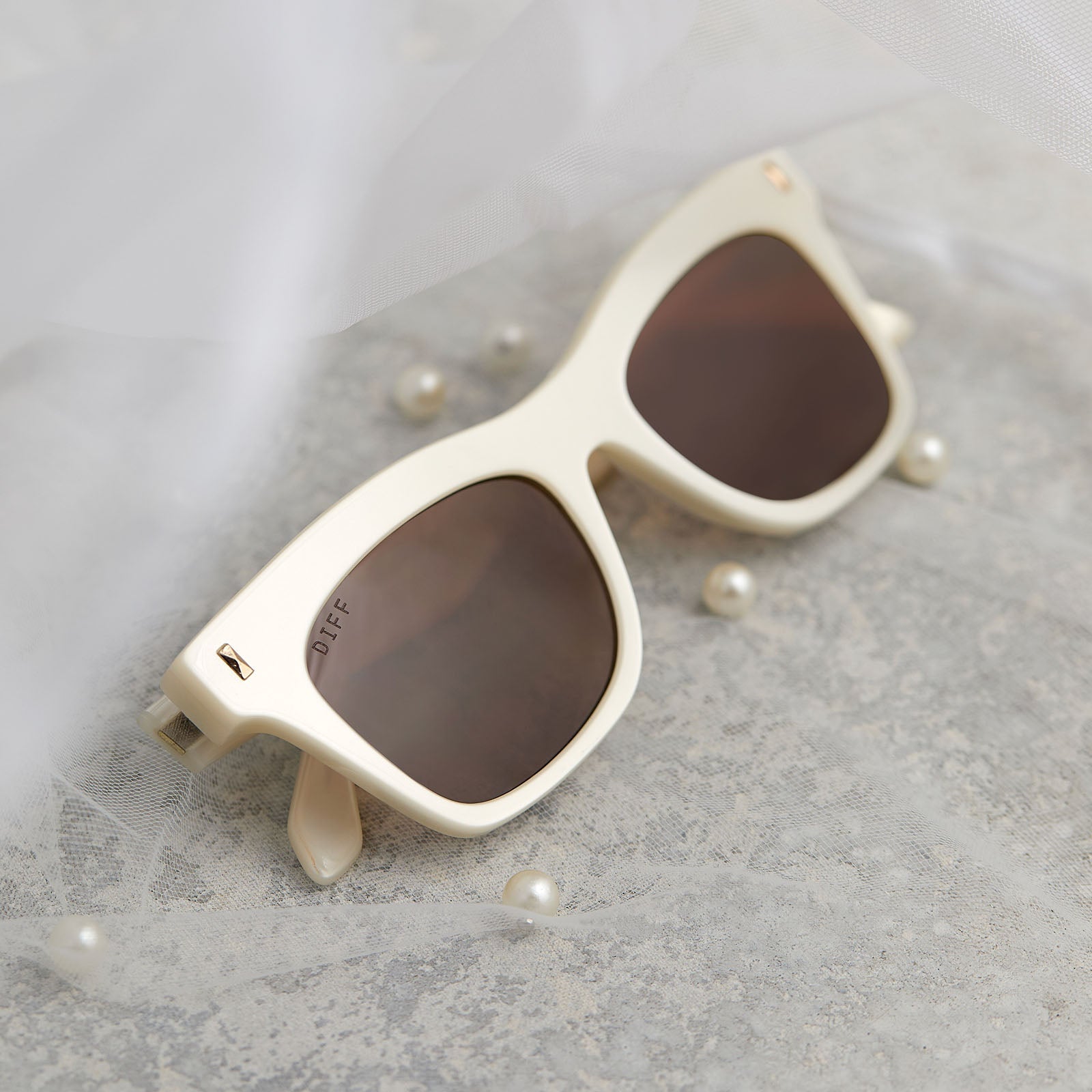 Womens | Bradley Sunglasses | Opaline | Brown Lenses