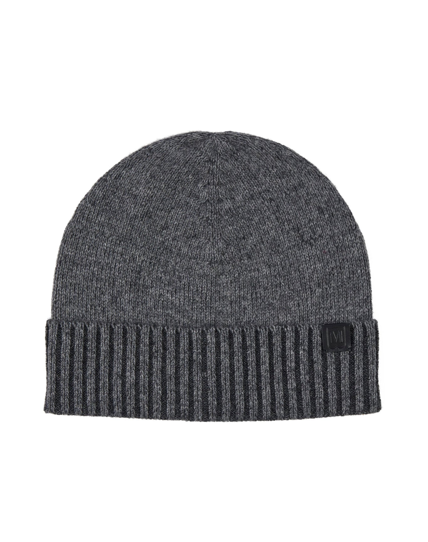 Bruno Magli | Men | Cashmere Two-Tone Jersey Hat With Rib Cuff | Grey