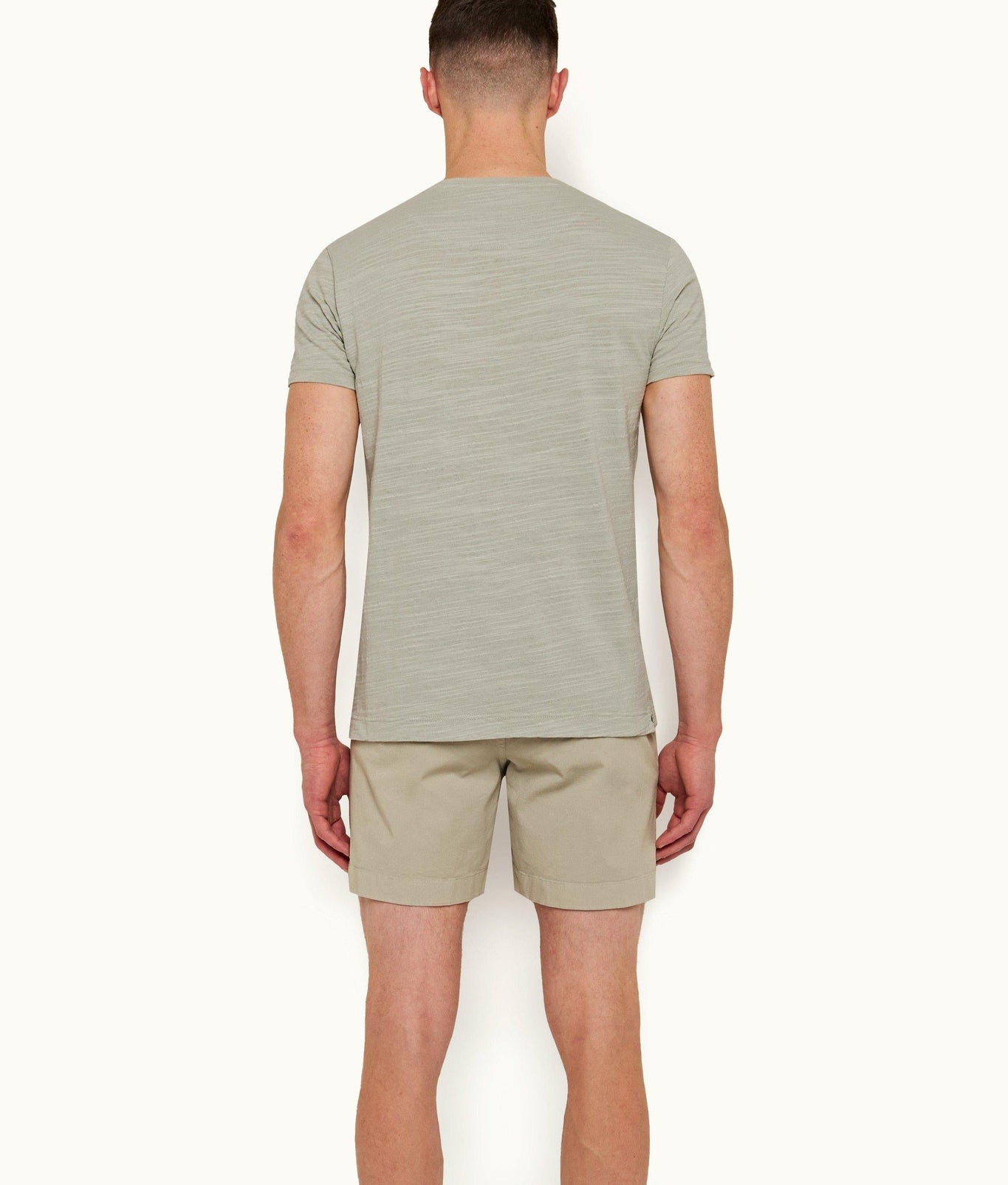 Bulldog Cotton Twill Mid-Length Cotton Twill Shorts | Cliff Grey