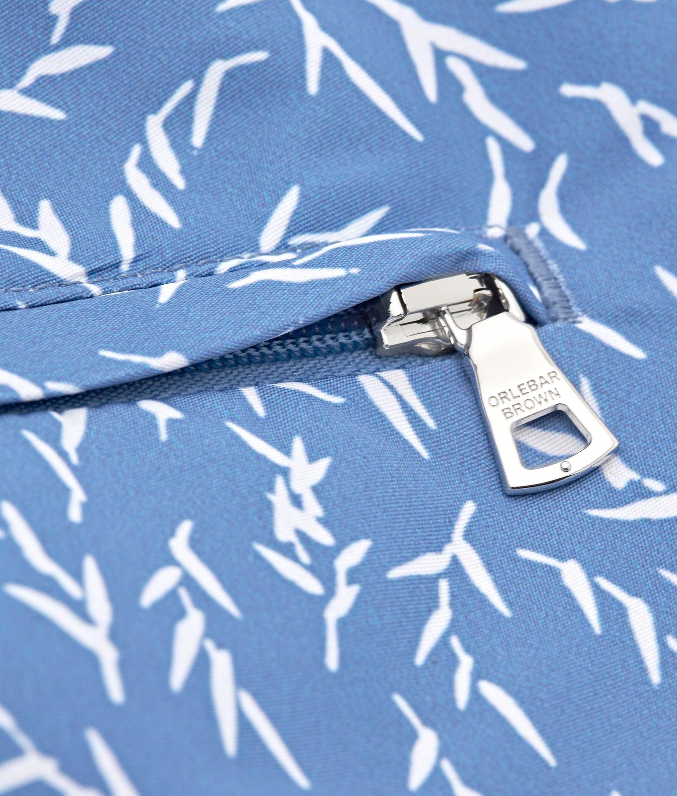 Bulldog Sedge Print Mid-Length Swim Shorts | Springfield Blue