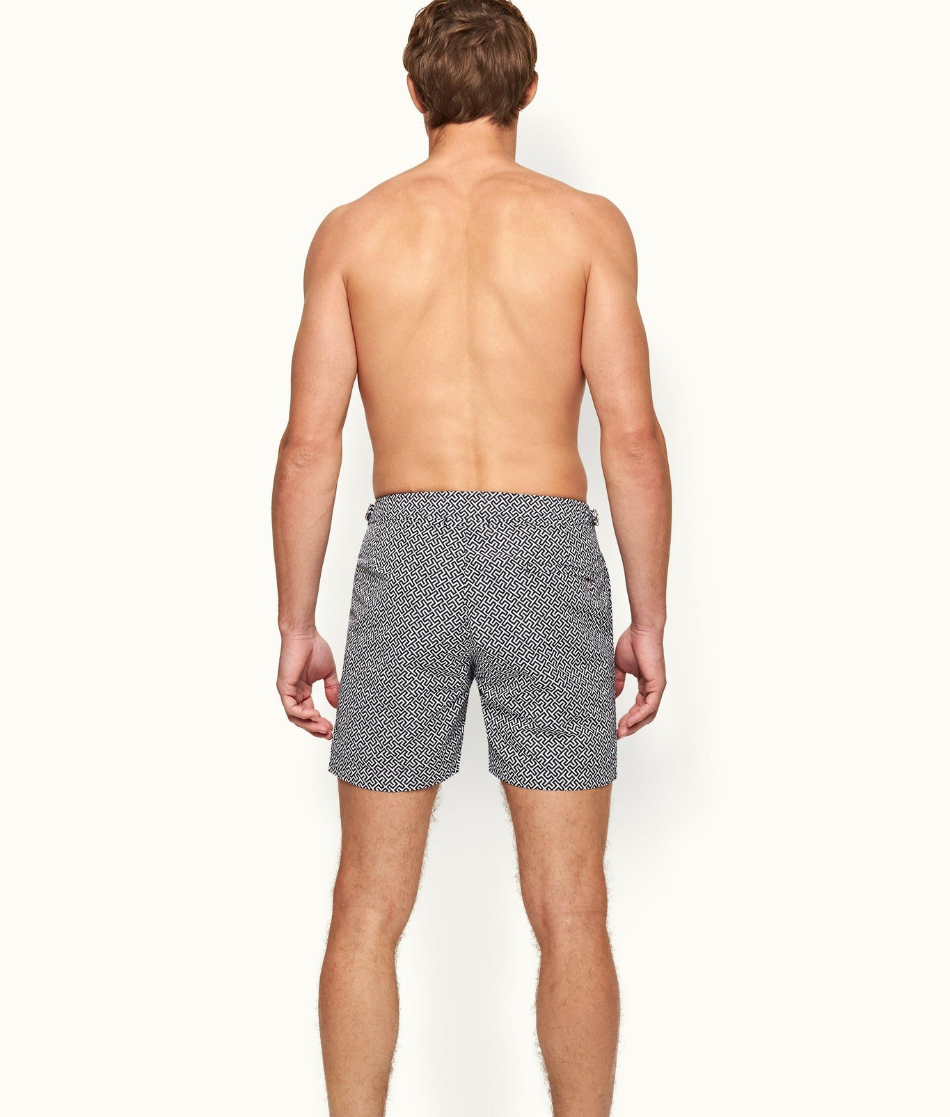 Bulldog Skydiver/Cloud Mid-Length Swim Shorts | Navy