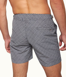 Bulldog Skydiver/Cloud Mid-Length Swim Shorts | Navy