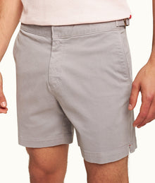 Bulldog Stretch-Cotton Mid-Length Stretch-Cotton Shorts | Powdered Slate