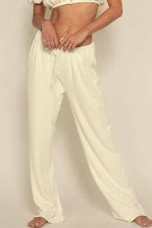 Drawstring Pant | Buttercream Rib