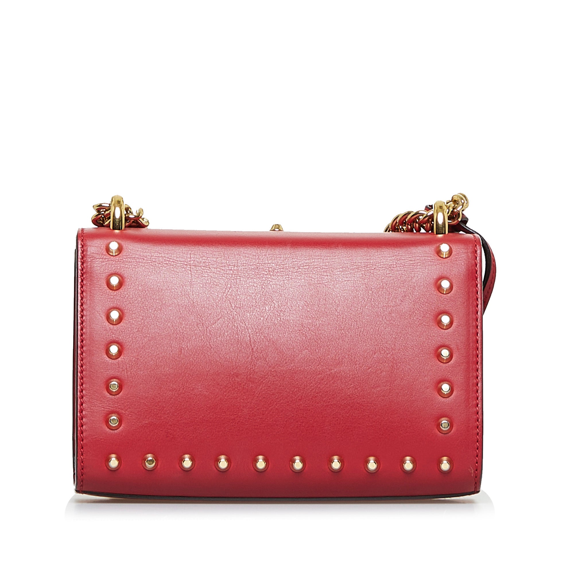 Gucci Pre-Owned Pearl Studded Padlock | Women | Red