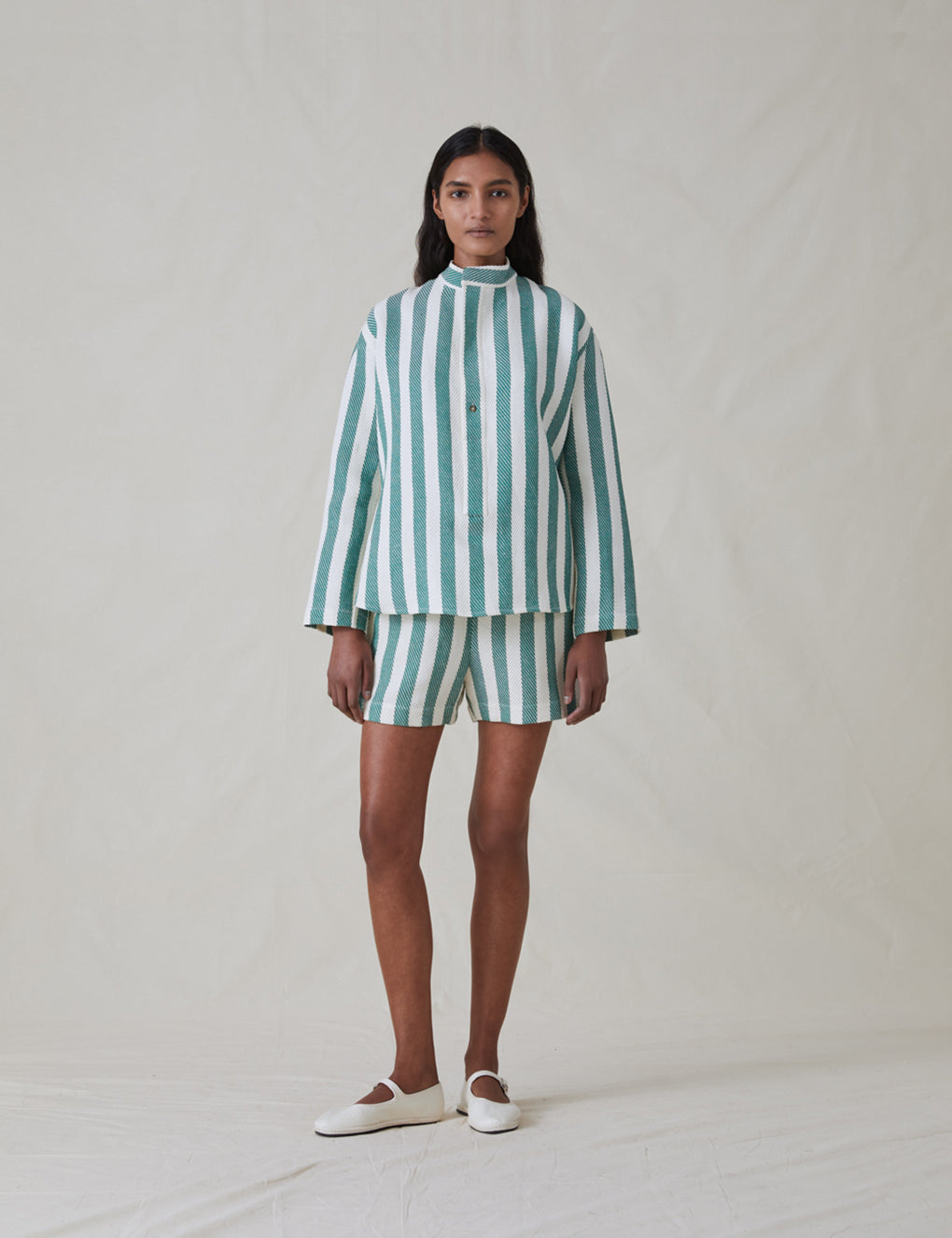 Womens | The Pop-Over Shirt | Green