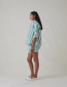 Womens | The Pop-Over Shirt | Green