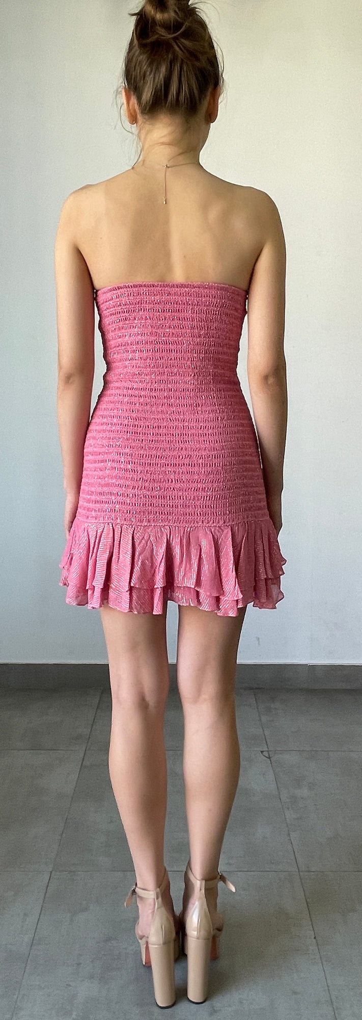 Bandeau Short Dress - SU23 | Pink