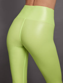 Carbon38 | High Rise 7/8 Legging In Takara Shine | Acid Lime