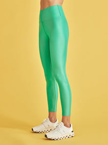 Carbon38 | High Rise 7/8 Legging In Takara Shine | Digital Green