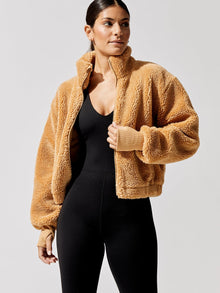 Carbon38 | Teddy Zip Up Jacket | Roots