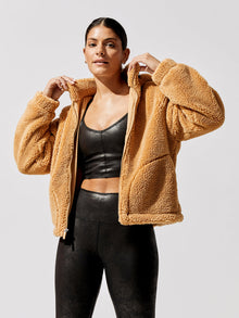 Carbon38 | Teddy Zip Up Jacket | Roots