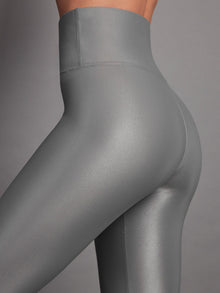 High Rise Full-Length Legging in Takara Shine | Steel Grey