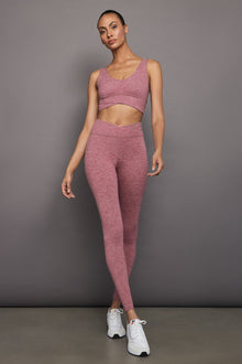 Carbon 38 | Wrap Bra In Heather Melt | Hawthorn Rose Heather
