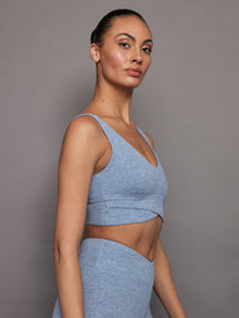 Carbon 38 | Wrap Bra In Heather Melt | Quiet Harbor
