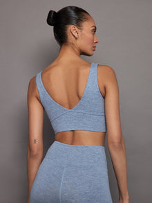 Carbon 38 | Wrap Bra In Heather Melt | Quiet Harbor