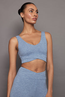 Carbon 38 | Wrap Bra In Heather Melt | Quiet Harbor