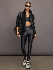 Carbon38 | High Shine Sherpa Jacket | Black
