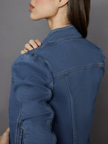 Carbon38 | Tailored Denim Jacket | Medium Wash