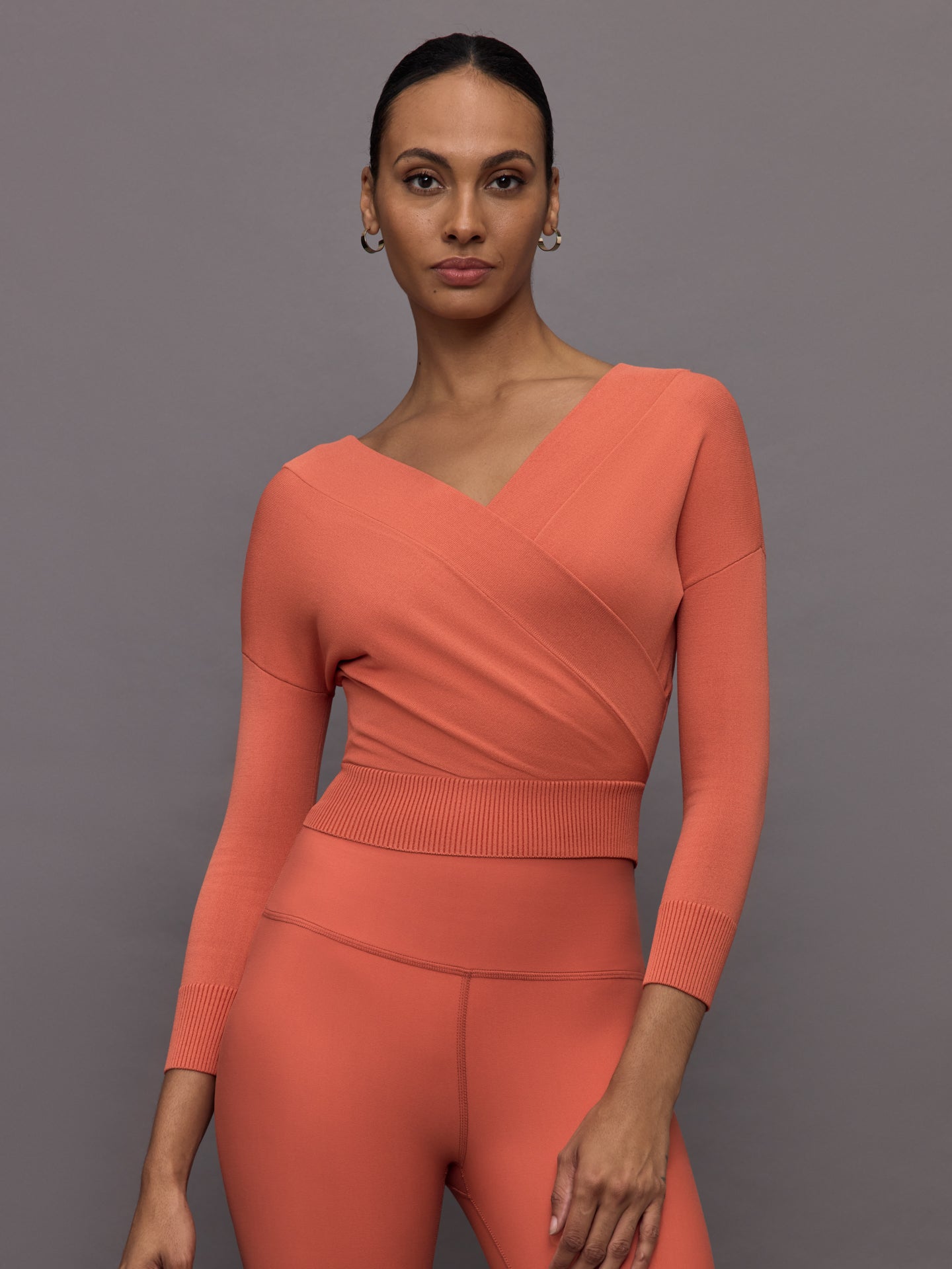 Carbon38 | Cross Over Sweater | Burnt Sienna