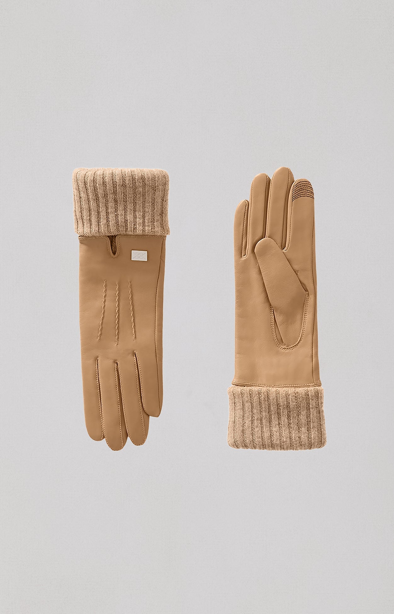 Carmel-L Gloves In Leather | Teak