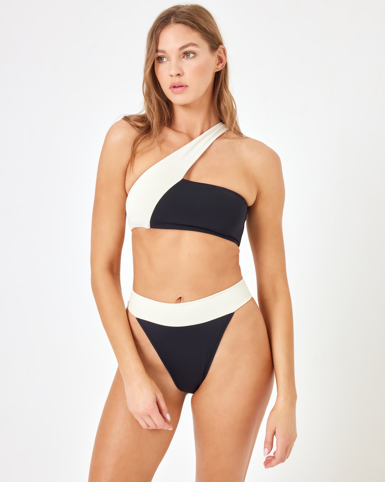 Lola Bikini Bottom | Black-Cream