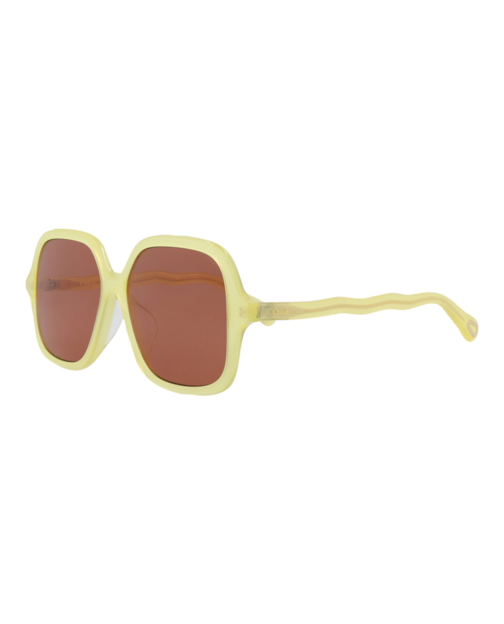 (Kids) Chloe Square Acetate Sunglasses | Yellow